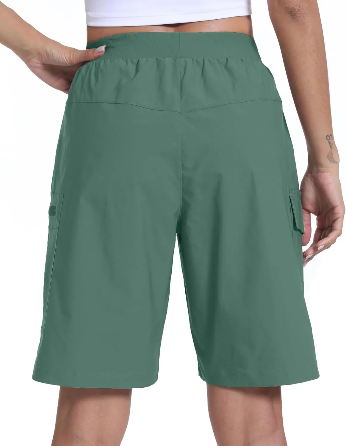 Women's Hiking Cargo Shorts Quick Dry Lightweight Shorts for Travel Athletic