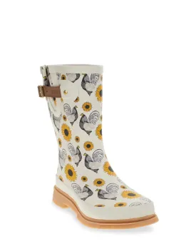 Women's Rooster Rise Mid Rain Boot – Sunflower Style Meets Waterproof Comfort