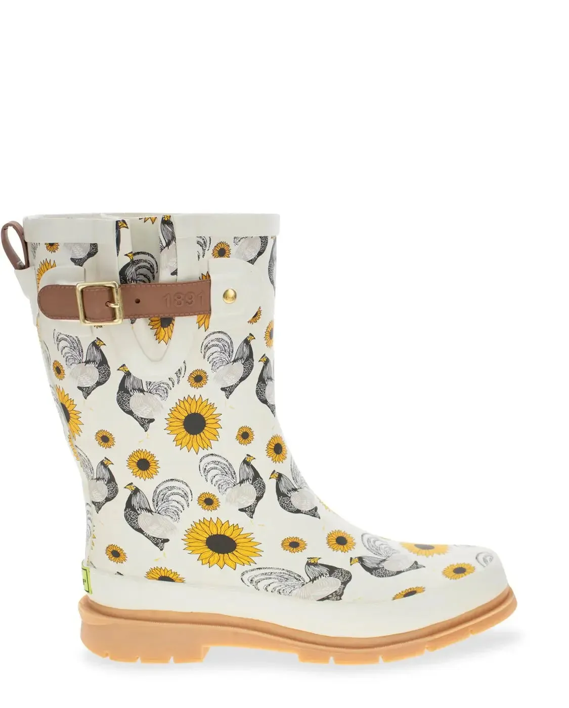 Women's Rooster Rise Mid Rain Boot – Sunflower Style Meets Waterproof Comfort