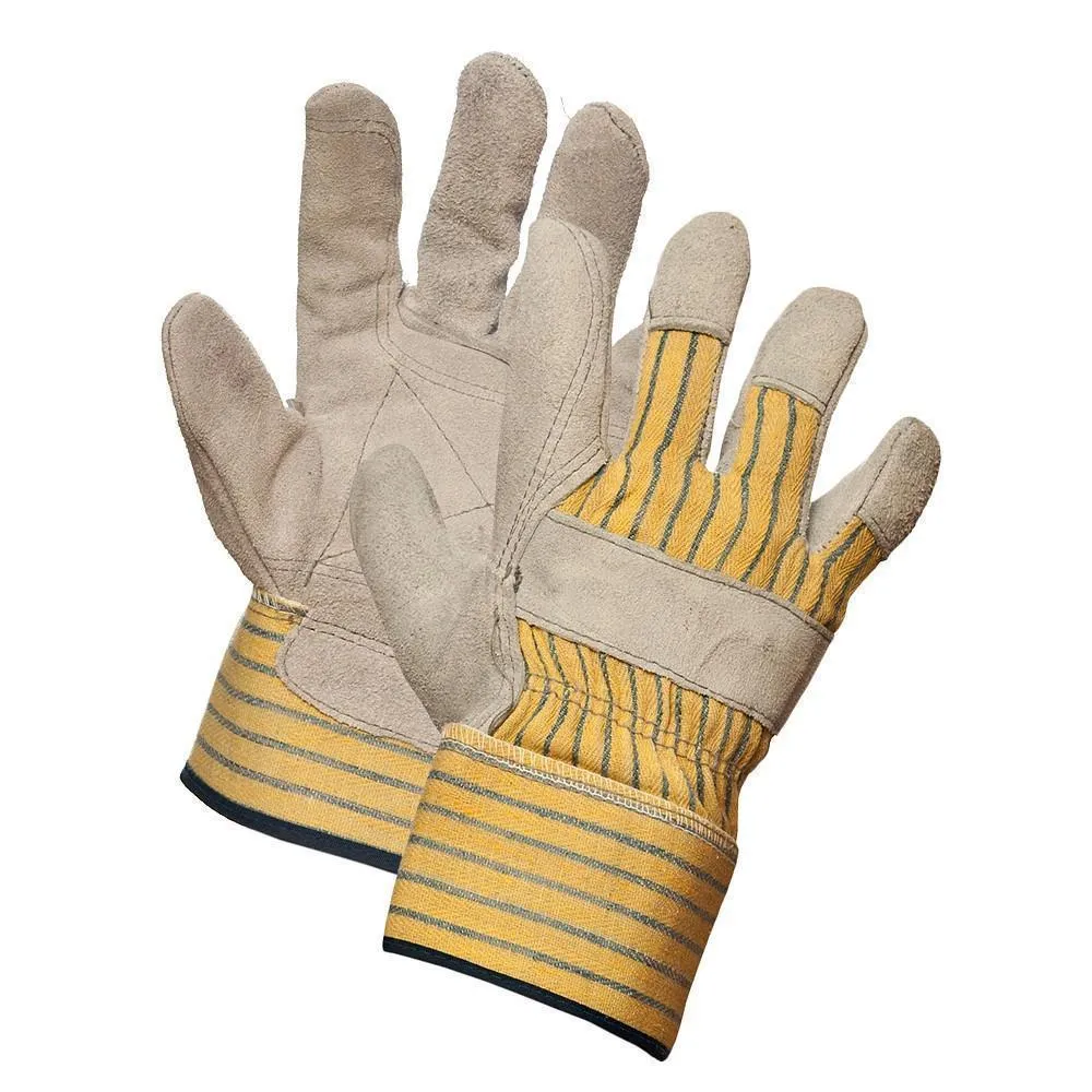 Work Gloves - Latoplast Premium Split Leather Double-Palm Gloves, 015-14-181